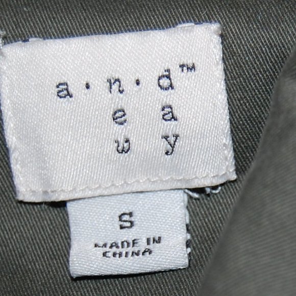 A New Day Women's Army Green Jacket W/ Decorative Beaded Pockets Size Small - Picture 13 of 15